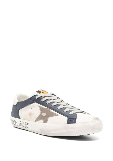 Sneakers Superstar in bianco e blu Golden goose - uomo GOLDEN GOOSE | GMF00103F00690282869